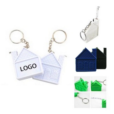 House Shape Tape Measure Keychain
